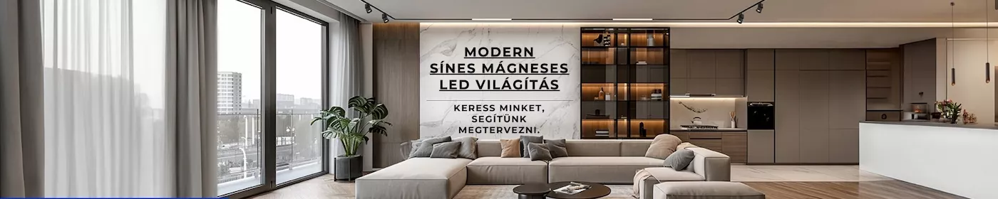Mágneses LED sínes világítási rendszer