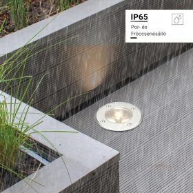 Kisméretű, 3W-os, rozsdamentes acél kültéri süllyesztett LED spotlámpa