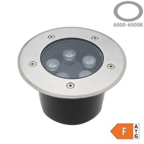 Kisméretű, 5W-os, rozsdamentes acél kültéri süllyesztett LED spotlámpa