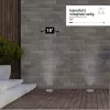 Kisméretű, 5W-os, rozsdamentes acél kültéri süllyesztett LED spotlámpa