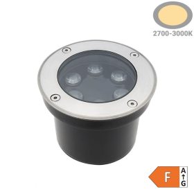 Kisméretű, 5W-os, rozsdamentes acél kültéri süllyesztett LED spotlámpa