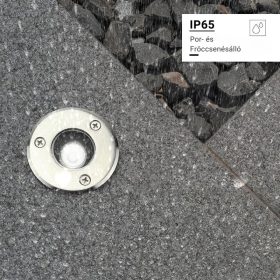 Kisméretű, 1W-os, rozsdamentes acél kültéri süllyesztett LED spotlámpa