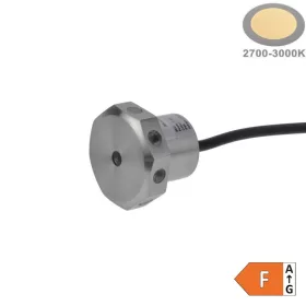   Beépíthető víz alatti dekor lámpa, Meleg fehér, 24V, 1,2W, IP68