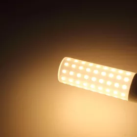 E27-es 12W-os extra vékony üveg LED kukorica izzó 1550 lumenes meleg fehér fénnyel