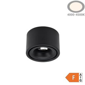 Fix LED Spotlámpa 10W, 800lm, Fekete, Természetes Fényű