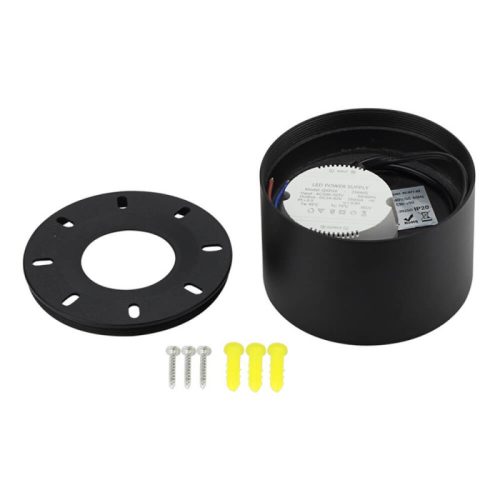 Fix LED Spotlámpa 10W, 800lm, Fekete, Természetes Fényű