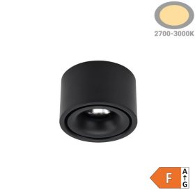 Fix LED Spotlámpa 10W, 800lm, Fekete, Meleg Fényű
