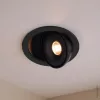 10W-os prémium billenthető LED lámpa CRI90-es színvisszaadással és irányítható fejjel, Fekete színű