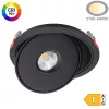 30W-os extra erős billenthető LED panel 3000 lumen fényerővel és CRI90 színhűséggel, fekete lámpatest