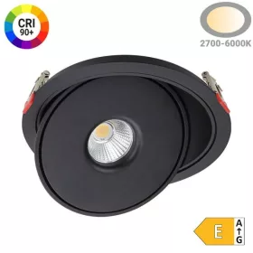 30W-os extra erős billenthető LED panel 3000 lumen fényerővel és CRI90 színhűséggel, fekete lámpatest