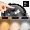 30W-os extra erős billenthető LED panel 3000 lumen fényerővel és CRI90 színhűséggel, fekete lámpatest