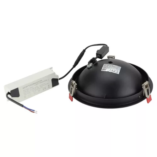 30W-os extra erős billenthető LED panel 3000 lumen fényerővel és CRI90 színhűséggel, fekete lámpatest
