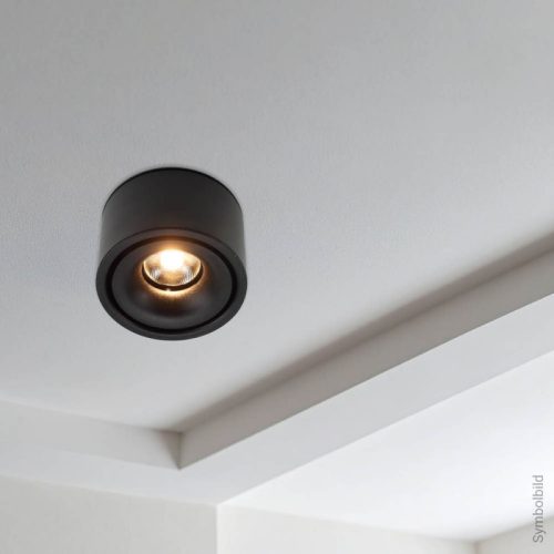 Fix LED Spotlámpa 10W, 800lm, Fekete, Meleg Fényű