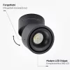 Dönthető LED Spotlámpa 12W, 960lm, Természetes Fényű, Fekete