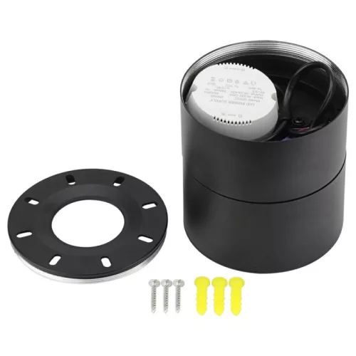 Dönthető LED Spotlámpa 12W, 960lm, Természetes Fényű, Fekete