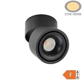 Dönthető LED Spotlámpa 12W, 960lm, Meleg Fényű. Fekete