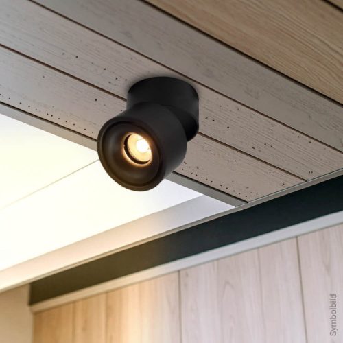 Dönthető LED Spotlámpa 12W, 960lm, Meleg Fényű. Fekete