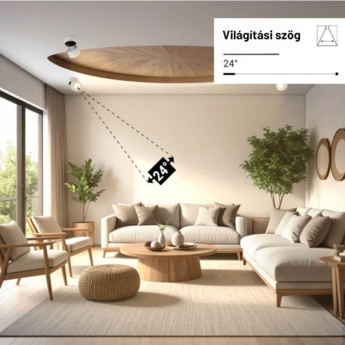 Dönthető LED Spotlámpa 12W, 960lm, Természetes Fényű