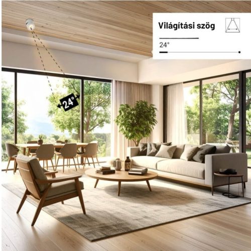 Dönthető LED Spotlámpa 12W, 960lm, Meleg Fényű