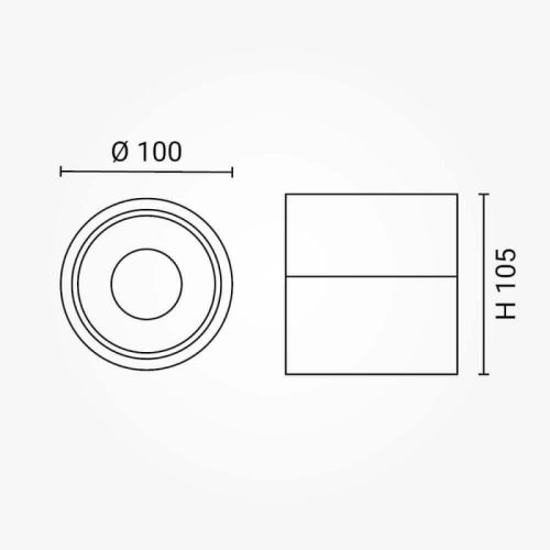 Dönthető LED Spotlámpa 12W, 960lm, Meleg Fényű