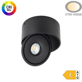 Prémium Falon Kívüli Billenthető LED Spotlámpa, 20W, 2000lm, 24°, CCT, Fehér – Élethű Színek (CRI90) és Irányítható Fény