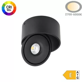 Prémium Falon Kívüli Billenthető LED Spotlámpa, 20W, 2000lm, 24°, CCT, Fehér – Élethű Színek (CRI90) és Irányítható Fény