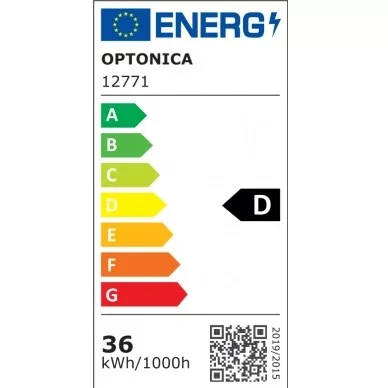 LED panel 60x60cm 36W 4320lm 120lm/W 6000K Backlit IP20