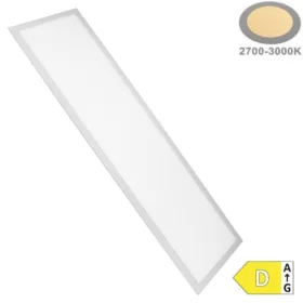 36W-os, 120x30 cm-es, hátsó megvilágítású (backlit) LED panel tartozék driverrel, irodai világításhoz, 2700K