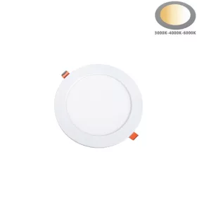 Kerek fehér süllyeszthető slim LED panel és spotlámpa választható 3CCT színhőmérséklettel, 6 watt