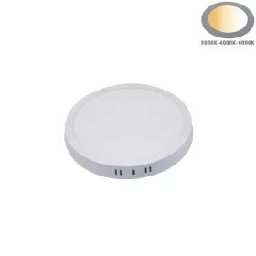Kerek fehér falon kívüli felületre szerelhető LED panel 6W választható 3CCT színhőmérséklettel