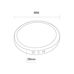 Kerek fehér falon kívüli felületre szerelhető LED panel 6W választható 3CCT színhőmérséklettel