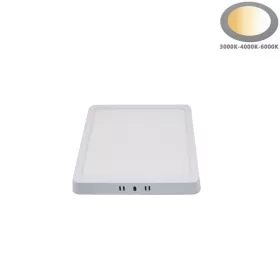 Szögletes négyzet alakú fehér falon kívüli felületre szerelhető LED panel 6W választható 3CCT színhőmérséklettel