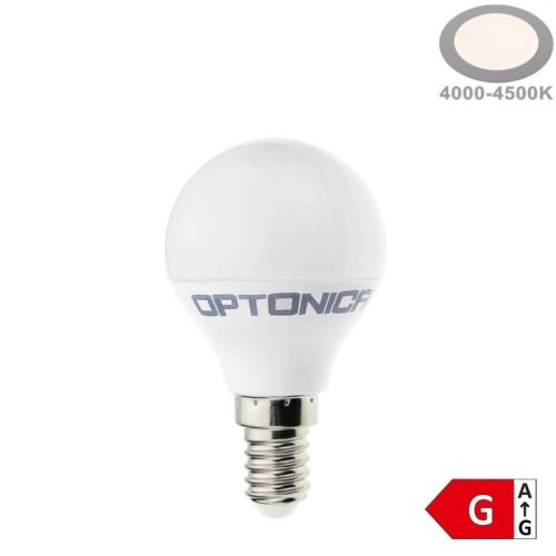 Optonica G45 LED izzó E14 5,5W 450lm Természetes fehér