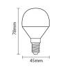 Optonica G45 LED izzó E14 3,5W 300lm Hideg fehér