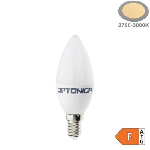 Optonica LED gyertya izzó E14 3,7W 320lm Meleg fehér