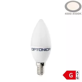   Optonica LED gyertya izzó E14 5,5W 450lm Természetes fehér