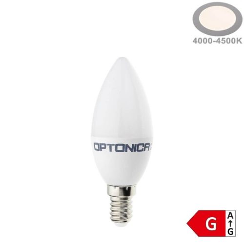 Optonica LED gyertya izzó E14 5,5W 450lm Természetes fehér