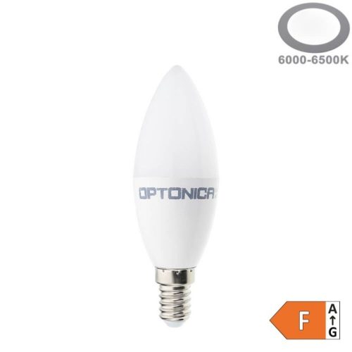 Optonica LED gyertya izzó E14 8W 710lm Hideg fehér