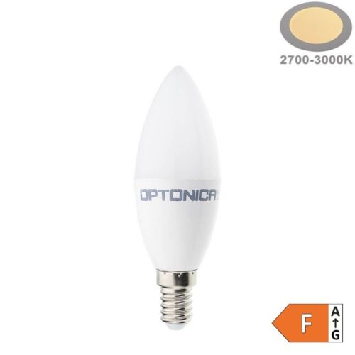 Optonica LED gyertya izzó E14 8W 710lm Meleg fehér