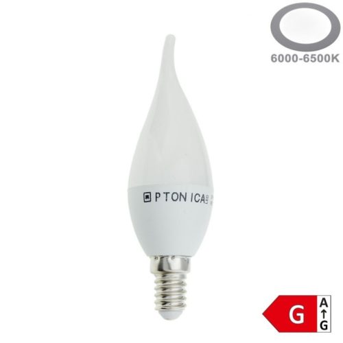 Optonica gyertya LED izzó E14 5,5W 450lm Hideg fehér