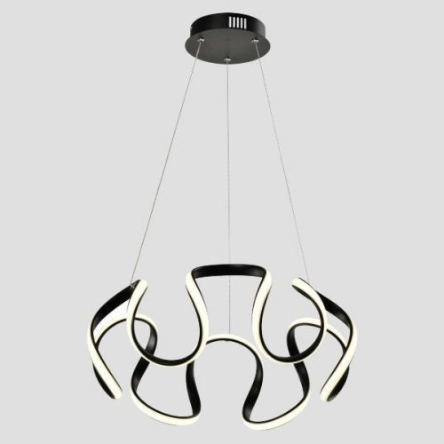 BLACK ARTE ILLUMINA ORBIT LED függeszték – 60W – modern fekete kör alakú mennyezeti lámpa