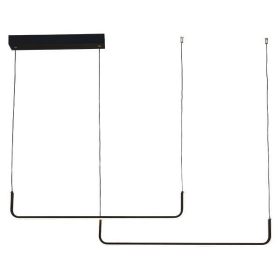   ARTE ILLUMINA ARCUS LED Függeszték – 32W, 2080 lm, 3CCT (3000K/4000K/6000K), Fekete Matt, 120x120cm​