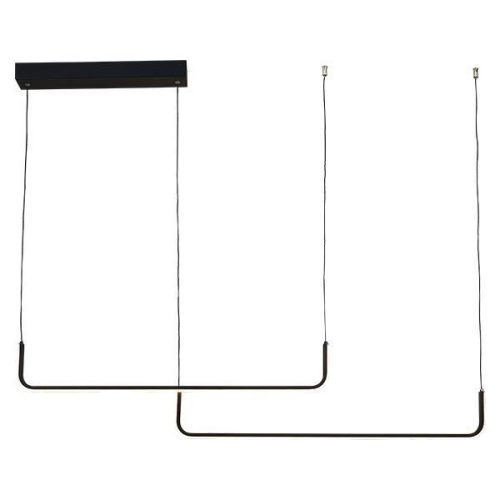 ARTE ILLUMINA ARCUS LED Függeszték – 32W, 2080 lm, 3CCT (3000K/4000K/6000K), Fekete Matt, 120x120cm​