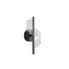Eurolamp SILK 8W-os modern hullámos fekete LED fali lámpa