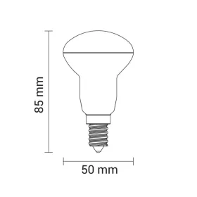 Optonica R50 LED izzó E14 6W 480lm Meleg fehér