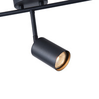 OLYMP 5-ös Mennyezeti Spotlámpa (GU10) – Irányítható Fejekkel, Fekete