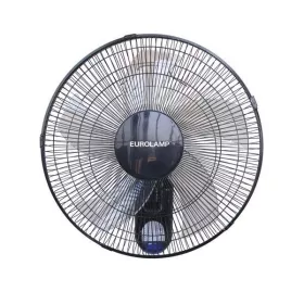   Eurolamp Fali Ventilátor – Φ45cm, 65W, 3 Sebesség, Fekete