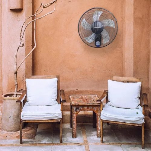 Eurolamp Fali Ventilátor – Φ45cm, 65W, 3 Sebesség, Fekete