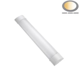 Eurolamp kompakt LED lámpatest 30 cm-es hosszal, állítható teljesítménnyel (3W/6W/9W) és 3CCT (3000K/4000K/6500K) állítható fehér színhőmérséklettel, IP40 porvédett védettséggel, beltéri használatra