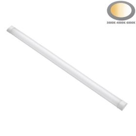 Eurolamp kompakt LED lámpatest 150 cm-es hosszal, állítható teljesítménnyel (30W/40W/50W) és 3CCT (3000K/4000K/6500K) állítható fehér színhőmérséklettel, IP40 porvédett védettséggel, beltéri használatra